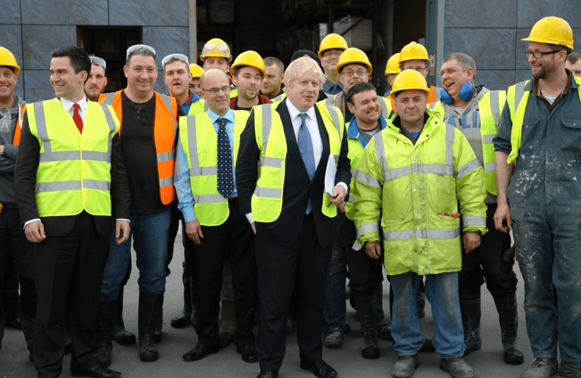 Boris Johnson Mayor of London Rob Loughenbury Shackerley Holdings Limited Euxton