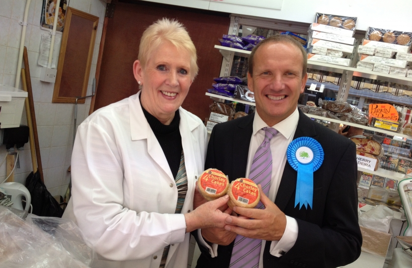 Ti Ashton has to experience Chorley Cakes from the towns famous Market