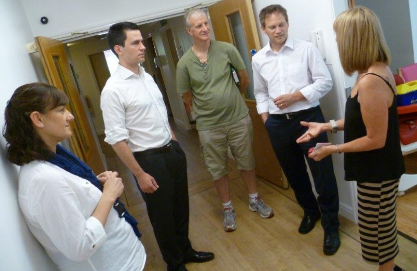 Grant Shapps MP visit Chorley's Derian House