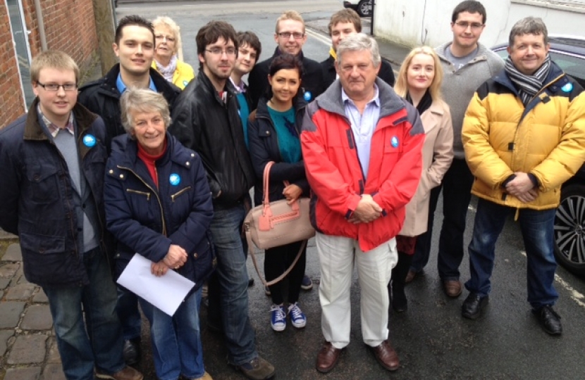 Some of the Conservative Future helpers and candidates