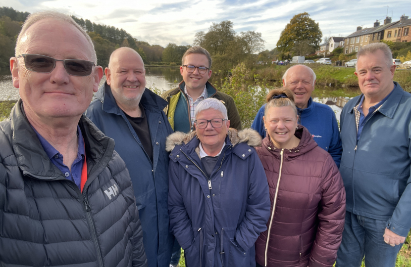 Alan Cullens, second left