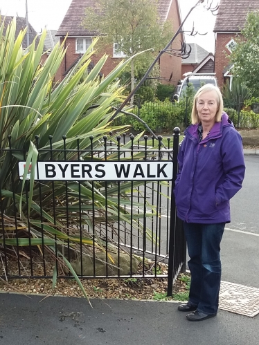 Road sign installed for residents of Byers Walk