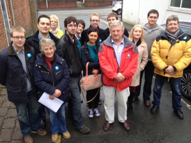 Some of the Conservative Future helpers and candidates